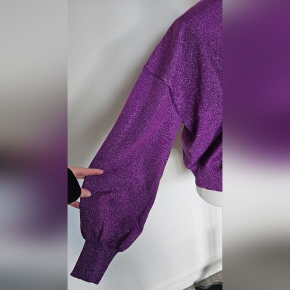 Nwt sparkle balloon sleeve pullover sweater - Picture 5 of 9